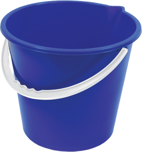 Plastic blue bucket PNG image free download-7772